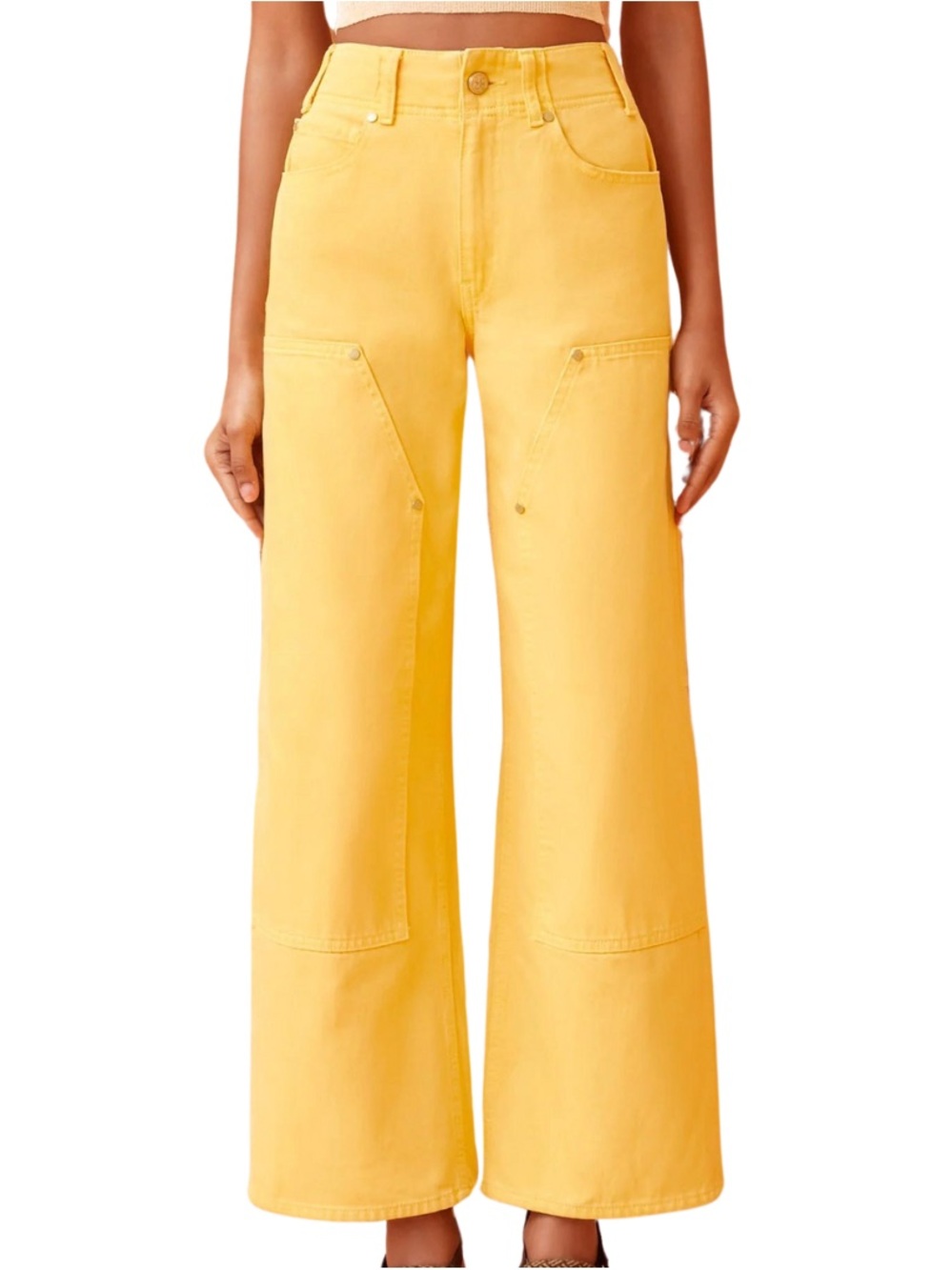 Ulla Johnson yellow Olympia Jean